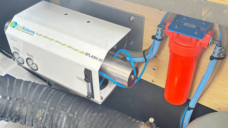  Yacht Photos Pics Water filtration system on a 2009 Beneteau Swift Trawler 34 boat.