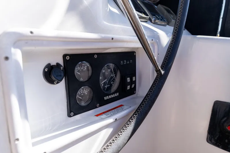 Resiliance Yacht Photos Pics Yanmar engine control panel on 2013 Beneteau Oceanis 50 sailboat.