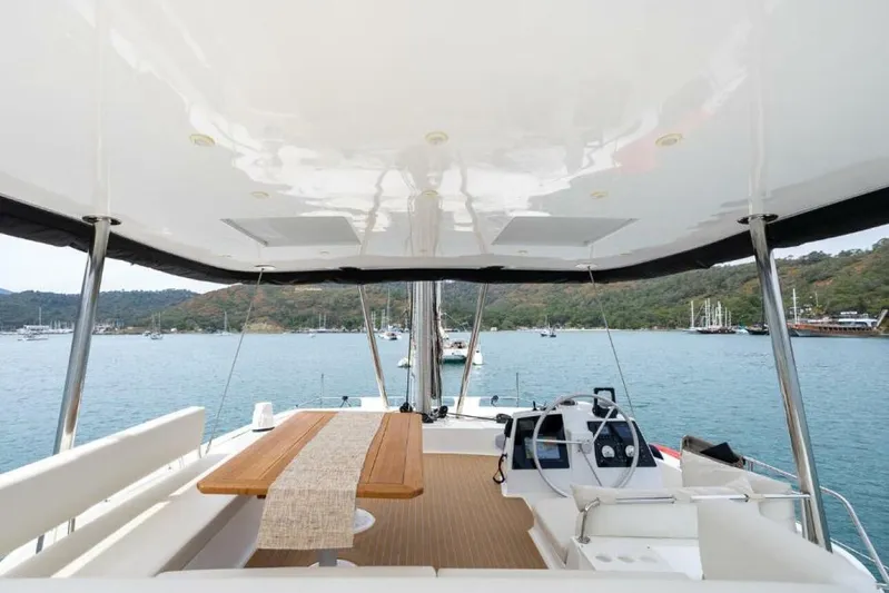 My Marina Yacht Photos Pics Luxurious 2020 Bali 4.8 catamaran with spacious deck and scenic ocean view.