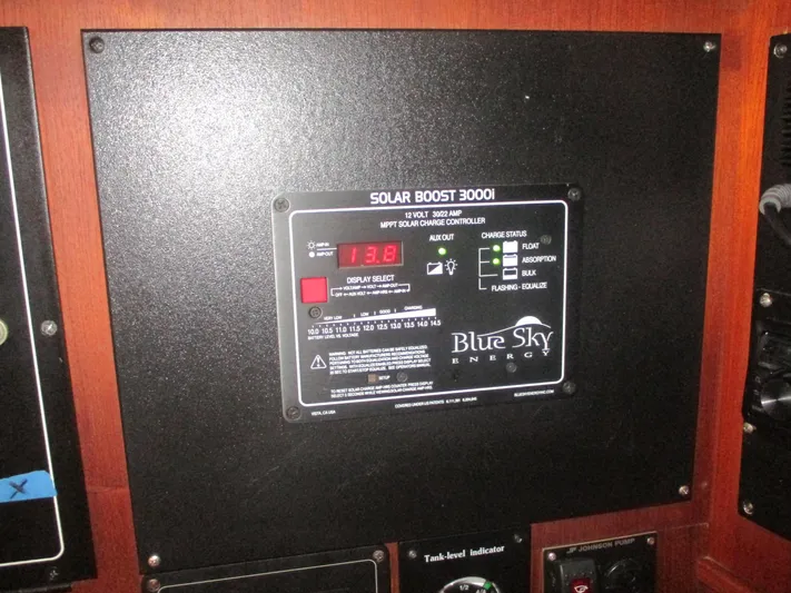  Yacht Photos Pics Blue Sky Energy Solar Boost 3000i controller on 1999 Island Packet 380 yacht.