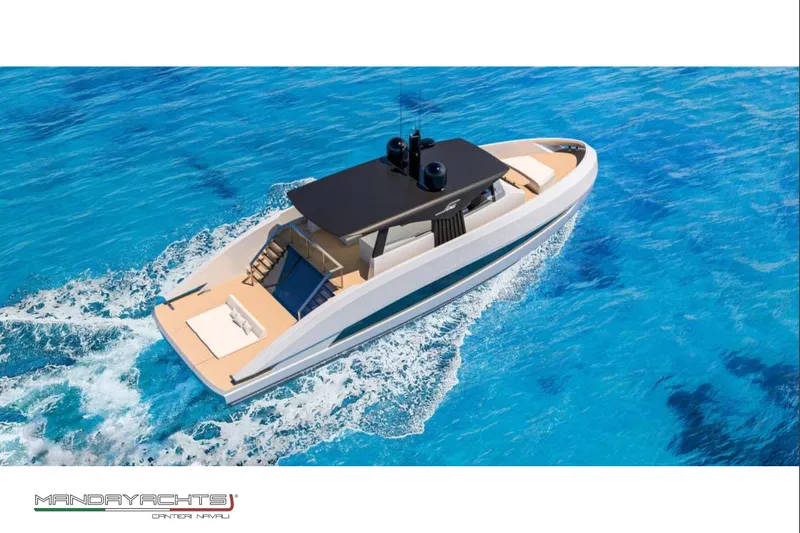  Yacht Photos Pics Luxury MandaYachts S06 2025 cruising on vibrant blue ocean waters.