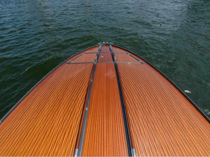  Yacht Photos Pics Bow of 2014 Riva Rivarama Super 44 yacht on water.