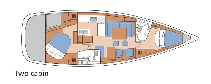 Rob Roy Yacht Photos Pics 2 Cabin Layout (Owners version)