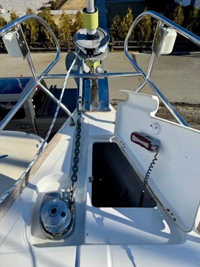 Rob Roy Yacht Photos Pics Anchor Locker and Windlass