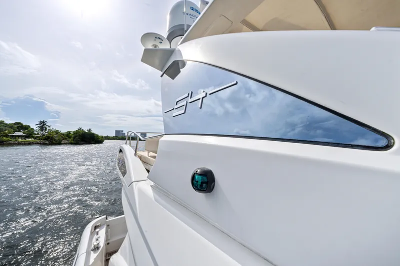 Yacht Photos Pics Azimut 54 Flybridge 2016 yacht on water, sleek design, sunny day.
