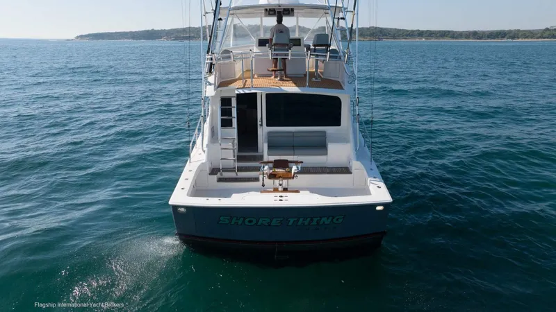 Viking 60 Yacht Photos Pics 2008 Viking 60 Convertible yacht on open water, rear view.