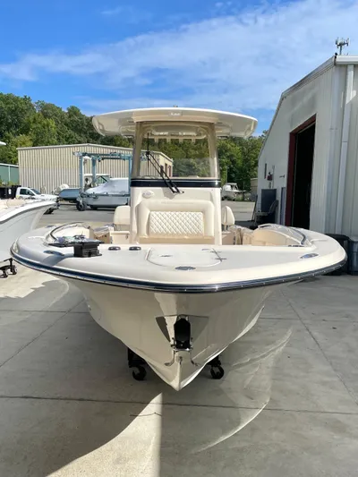  Yacht Photos Pics 2025 Grady-White 281 Coastal Explorer boat docked outdoors.