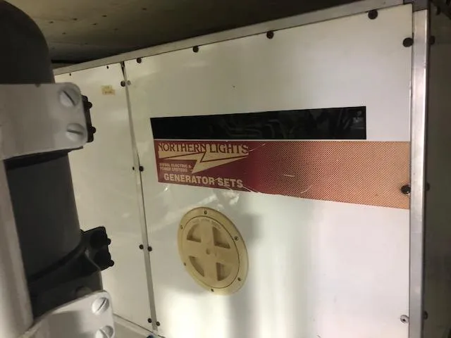  Yacht Photos Pics Northern Lights generator set in a 1997 Bertram Convertible boat.