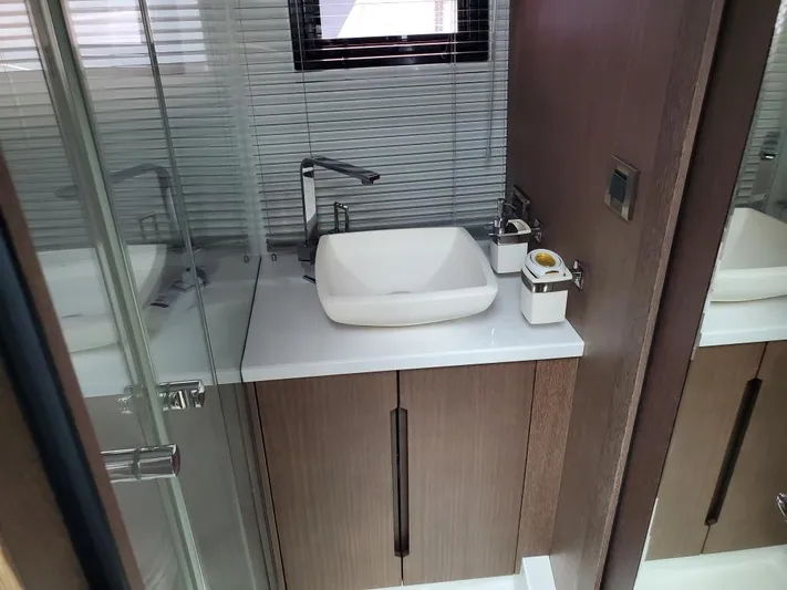  Yacht Photos Pics Modern bathroom sink in 2020 Galeon 500 Fly yacht.
