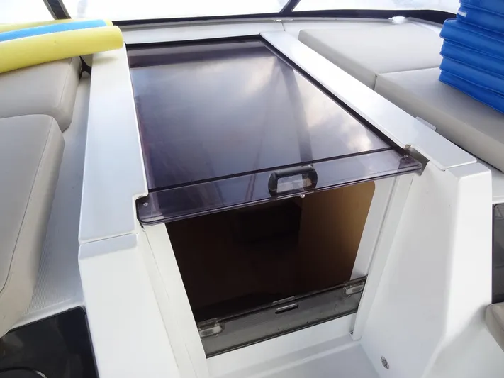 Exit Strategy Yacht Photos Pics Sliding hatch of a 2020 Beneteau Oceanis 46.1 sailboat.