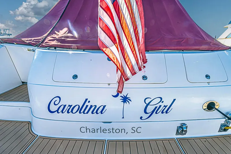 Carolina Girl Yacht Photos Pics 2002 Sea Ray 550 Sundancer yacht, "Carolina Girl," docked in Charleston, SC.