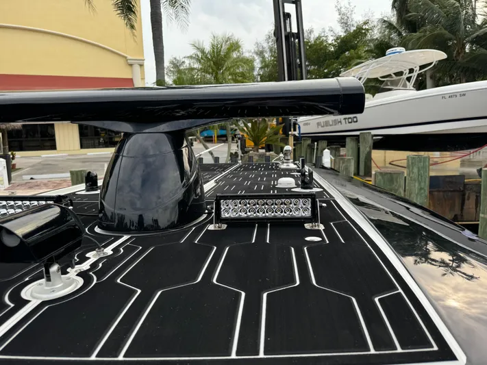  Yacht Photos Pics 2024 Nor-Tech 392 Super Fish boat with advanced electronics and sleek design.