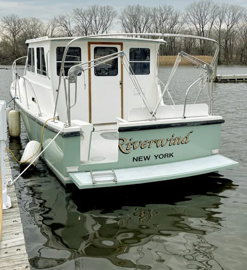 Riverwind Yacht Photos Pics 2008 Eastern Casco Bay 31 boat named "Riverwind" docked in New York.