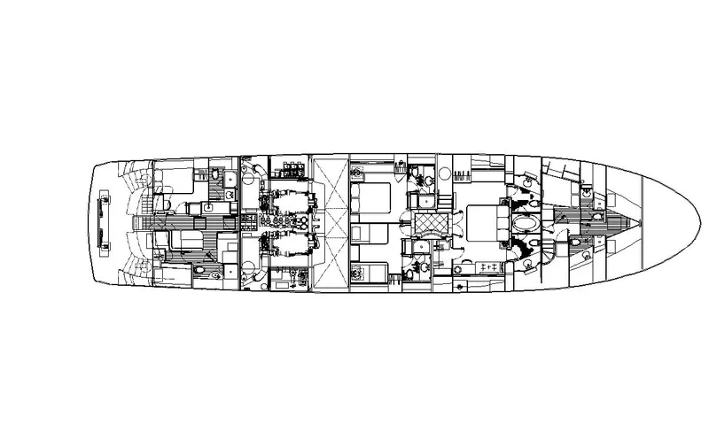  Yacht Photos Pics Lower Deck layout