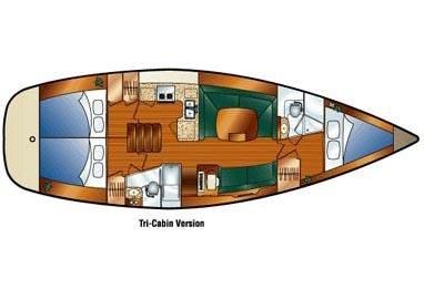 2007 Hunter 44 Deck Salon