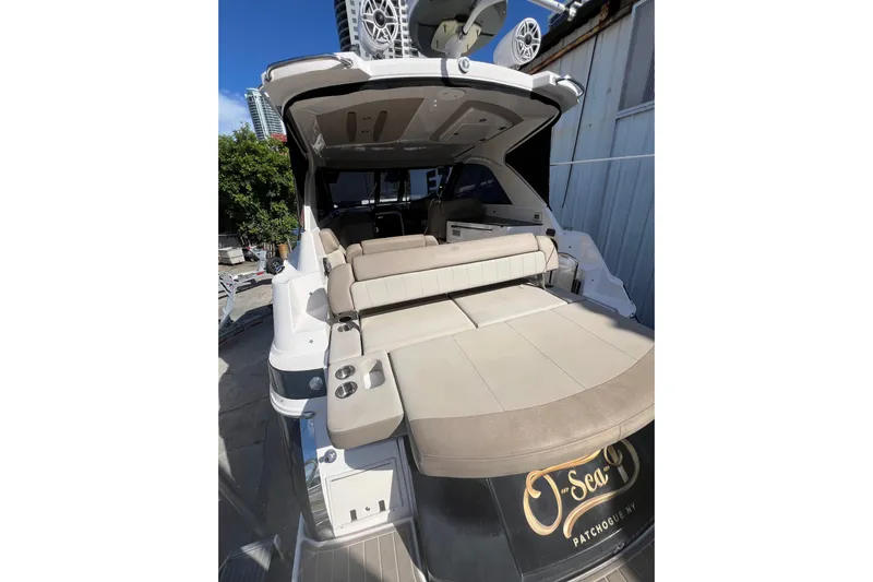  Yacht Photos Pics 2015 Regal 35 Sport Coupe yacht with spacious seating and modern design.