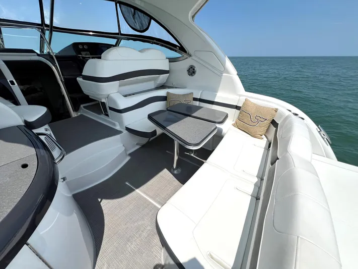  Yacht Photos Pics 2017 Formula 37 Performance Cruiser interior with ocean view.