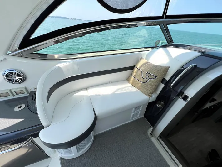  Yacht Photos Pics 2017 Formula 37 Performance Cruiser interior seating with ocean view.