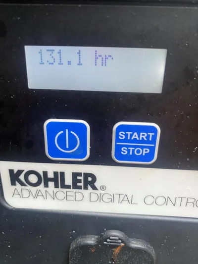  Yacht Photos Pics Kohler Advanced Digital Control panel showing 131.1 hours on a 2017 Formula 37 Performance Cruiser.