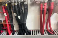Electrical wiring and connections on a 2016 Beneteau Swift Trawler 44 boat.