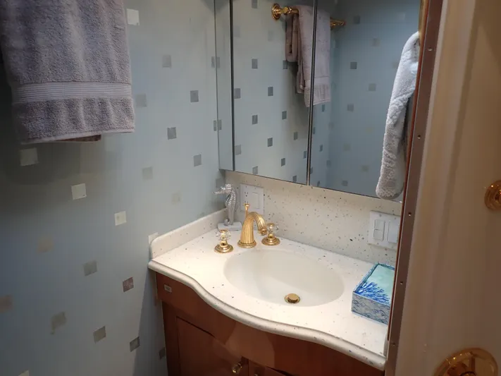 Something Fishy Yacht Photos Pics Hatteras 60 SOMETHING FISHY - Guest Head