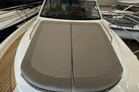 2023 Nimbus 305 Coupe with spacious sunbed on deck, showcasing luxury and comfort.