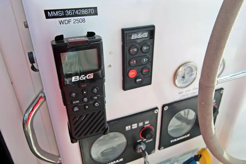  Yacht Photos Pics Control panel of a 2008 Fountaine Pajot Orana 44 with B&G equipment.