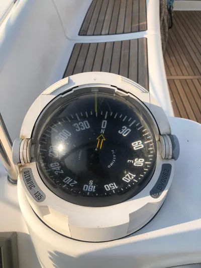 Superstition Yacht Photos Pics Compass on 2012 Beneteau Oceanis 40 yacht, showing navigation details.