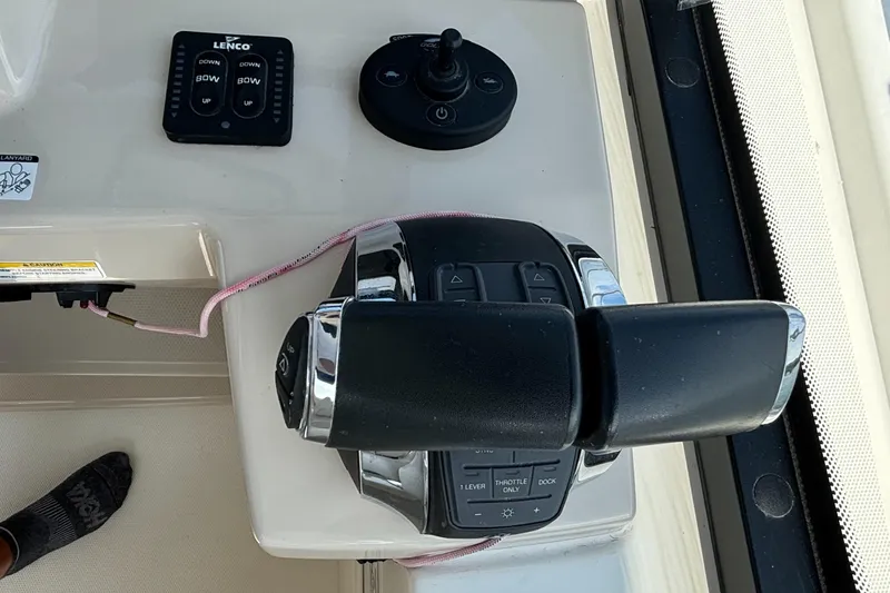  Yacht Photos Pics Control panel of 2020 Boston Whaler 325 Conquest Pilothouse boat.