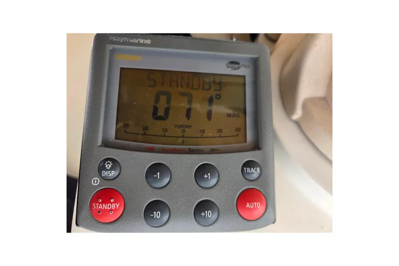 Callahan Yacht Photos Pics Autopilot control panel on 2000 Ta Shing Taswell 44 All Season yacht.