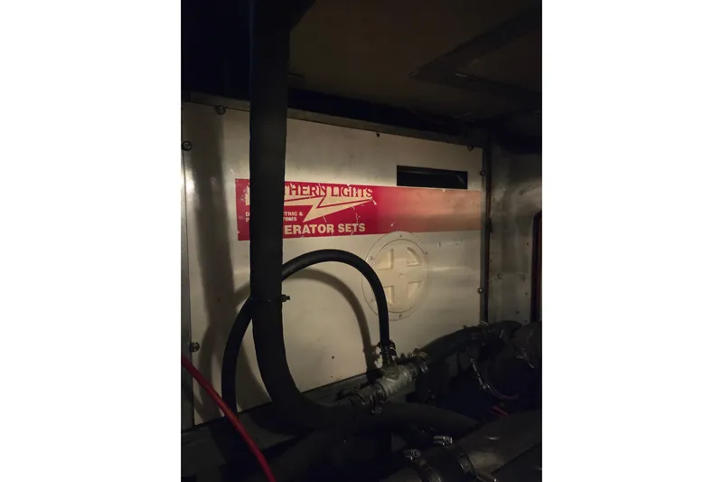 Callahan Yacht Photos Pics Engine room of 2000 Ta Shing Taswell 44 All Season yacht, featuring Northern Lights generator.