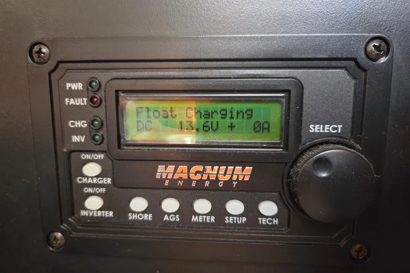 Callahan Yacht Photos Pics Magnum Energy charger display on 2000 Ta Shing Taswell 44 All Season yacht.