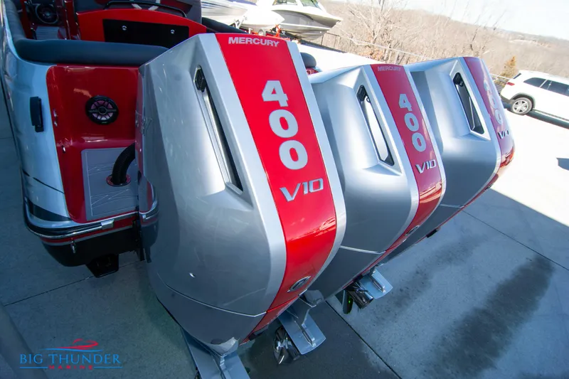  Yacht Photos Pics 2024 Donzi 39 VRZ with triple Mercury 400 V10 outboard engines.