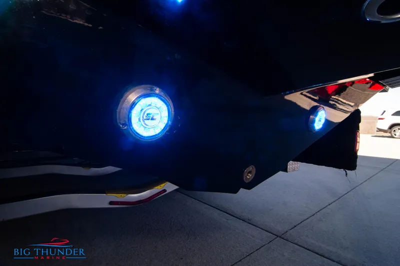  Yacht Photos Pics 2024 Donzi 39 VRZ boat with illuminated underwater lights.