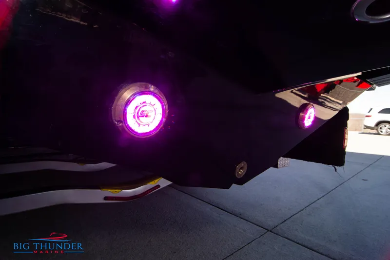  Yacht Photos Pics 2024 Donzi 39 VRZ boat with purple underwater lights at Big Thunder Marine.