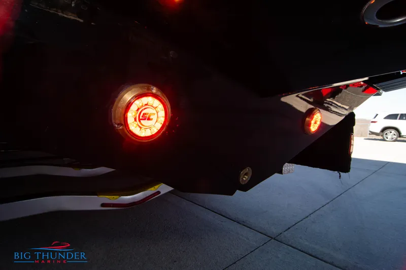  Yacht Photos Pics 2024 Donzi 39 VRZ boat rear lights at Big Thunder Marine.