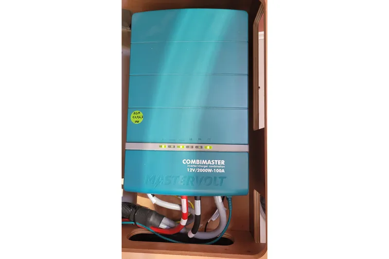  Yacht Photos Pics Mastervolt CombiMaster inverter/charger in 2024 Hanse 388 yacht.