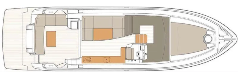 510 Schaefer Yacht Photos Pics Floor plan of a 2019 Schaefer 510 yacht, showcasing interior layout and design.