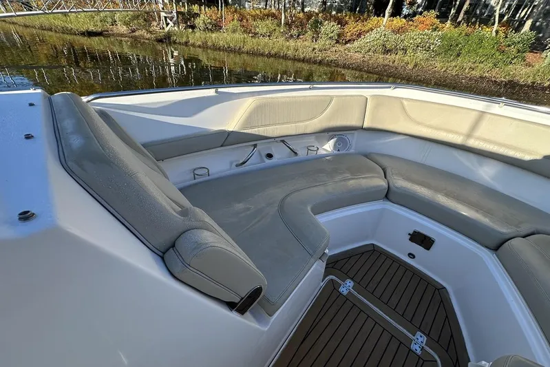 Soul Mates Yacht Photos Pics 2016 Pursuit DC 325 Dual Console boat with spacious seating area.