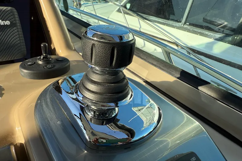  Yacht Photos Pics Joystick control on 2016 Formula 37 Performance Cruiser boat dashboard.