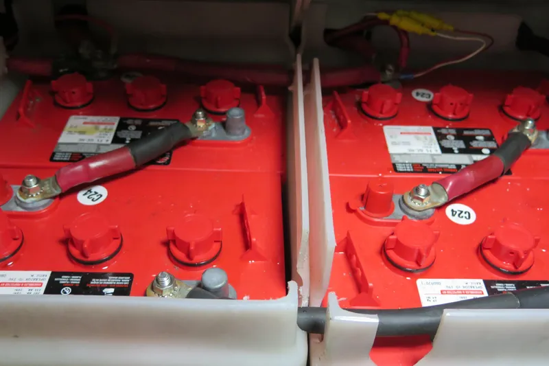 Mokikem Yacht Photos Pics 10 X 6 volt deep cycle batteries for house service.