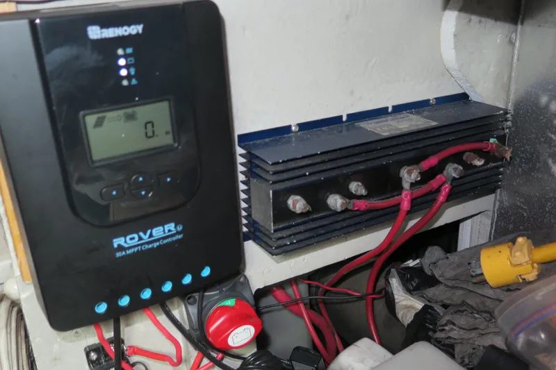 Mokikem Yacht Photos Pics Renogy Rover solar charge controller and battery isolator.