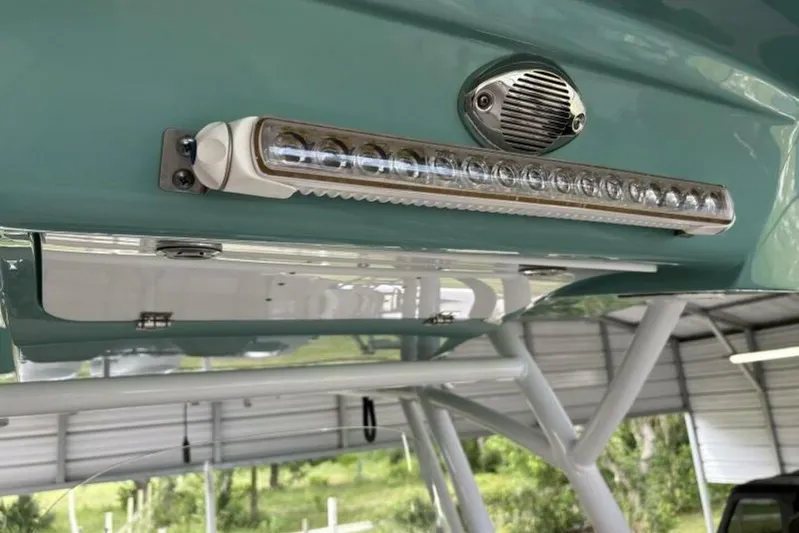  Yacht Photos Pics LED light and speaker on 2021 Sea Fox 288 Commander boat.