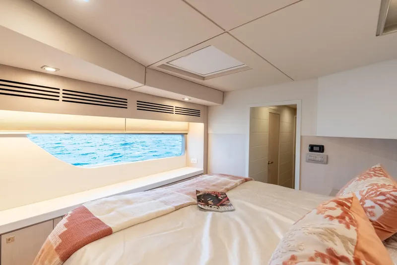 Yacht Photos Pics Luxurious cabin interior of 2025 Two Oceans 555 - 008 yacht with ocean view.