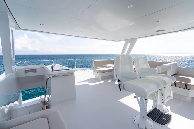  Yacht Photos Pics Luxurious Two Oceans 555 - 008 yacht interior, 2025 model, with ocean view and plush seating.