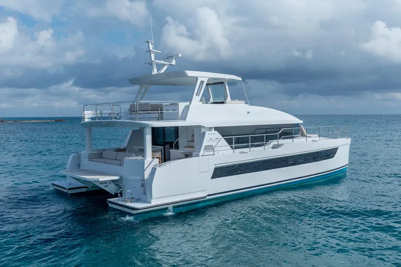  Yacht Photos Pics Luxury yacht "Two Oceans 555 - 008" cruising on open sea, 2025 model.