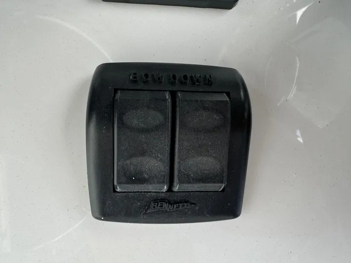  Yacht Photos Pics Black dual switch panel on 2023 Front Runner 36 Center Console boat.