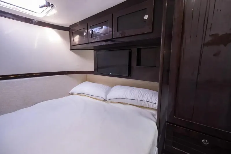 Next To Sell Yacht Photos Pics Luxurious bedroom in 2020 HCB Estrella yacht with cozy bed and modern cabinetry.