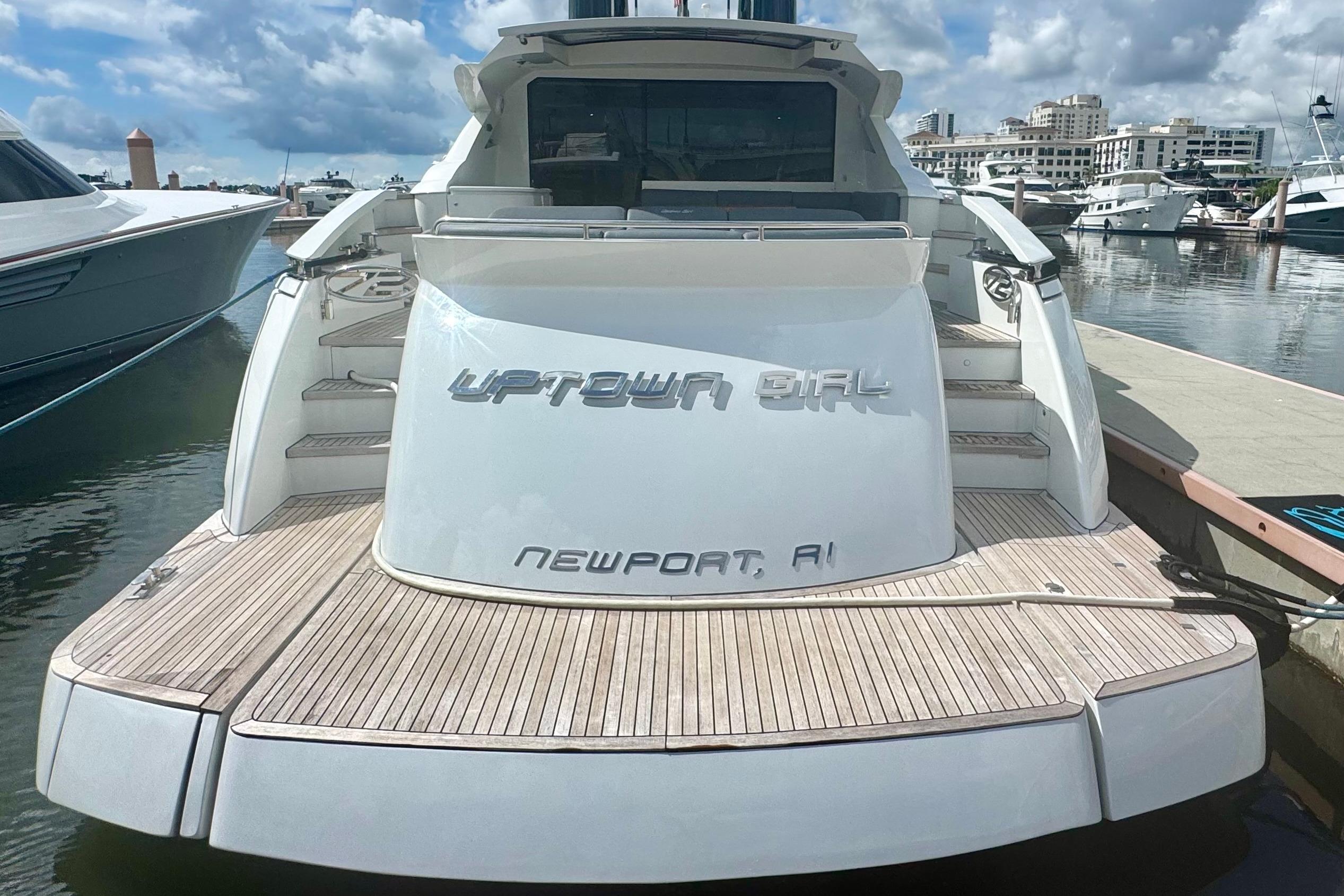 Pershing 72 Uptown Girl- Swim Platform