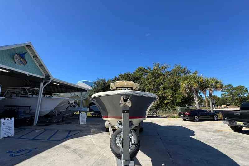  Yacht Photos Pics 2019 Chris-Craft Catalina 30 boat on trailer in sunny outdoor setting.